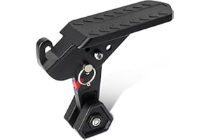 I LITTON Black Car Door Step Foot Peg, Foldable Car Roof Ladder Up On Door Latch Car Roof Rack, Multifunctional Car Door Pedal Easy to Access to Roof, Universal Fit for Truck SUV ATV Vehicles, Black