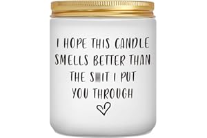 MRSSBEA Gifts for Women - I'm Sorry, I Love You Gifts for Her, Him - Scented Candle Gifts for Mum, Wife, Girlfriend - Funny Birthday, Apology Gifts for Friend, Coworker,Grandma, Sister