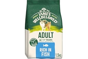 James Wellbeloved Hypoallergenic Dry Cat Food for Adult Cats Fish 1.5 kg