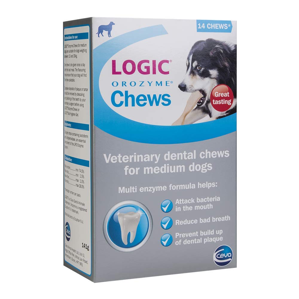LOGIC Orozyme Dental Chew for Medium Dogs Dogs.co.uk