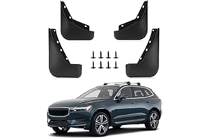 PSLER Fit for XC60 2018-2024 Mud Flaps Set of 4PCS Mud Guard Kit Splash Guards Mudguards Mudflaps with Hardware Kits Accessory Front and Rear