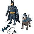 Fisher-Price DC League of Super-Pets Batman & Ace the Hound Poseable Figure & Accessory Set for Preschool Kids Ages 3+ Years, HGL03