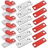 XAMILE Magnetic Door Catch Ultra Thin Cabinet Magnets Stainless Steel Cabinet Door Magnetic Catch, Adhesive Cabinet Door Magn
