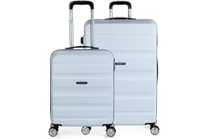 ITACA - Juego De Maletas De Viaje Rígidas Set Maletas De Viaje Ligeras Pack Maletas Viaje. Conjunto Maletas De Viaje con Candado de Combinacion, Blanco