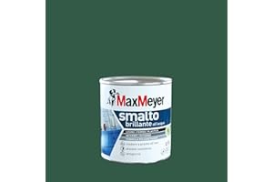 Maxmeyer Smalto All'Acqua Poliuretanico Brillante Verde Scuro 0,75 L