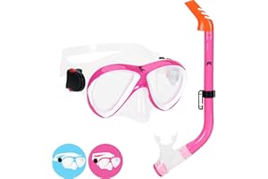 KHROOM Ensemble Tuba Enfants 3-10 Ans | Lunettes de plongée avec Tuba garçons et Filles | Silicone Souple pour la Peau Sensible des Enfants | Aussi avec des Palmes de plongée