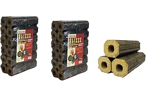 Sanitärshop Baustoffe & Sanitär Set: 2 x 10 kg Hartholzbriketts Pini & Kay zum Heizen Grill und Kamin