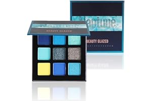 Beauty Glazed 9 Couleurs scintillement Matte Fard à Paupières Palette Shimmer Maquillage Métallique Ombre à Paupières longue durée imperméable à l'eau # 03