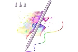 CC STORE Lápiz Stylus para iPad 2018-2024,Alta Sensibilidad de Inclinación Lápiz Capacitivo,Bolígrafos Pencil para Pantallas Táctiles con Puntas de Repuesto Compatible con iPad 10/9/8/7 Air 4,iPad Mini 6/5