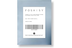 FOSHISY A4 PVC Clear Binding Covers, 150 Micron, Pack of 100