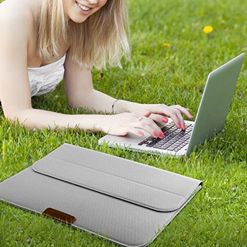 Morecoo Macbook 12 Zoll Laptop Hülle, Eine Hohe Qualität Tasche für Macbook Retina (12 Zoll, Silber) - 7