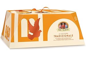 Tre Marie La Colomba Tradizionale Ostern kuchen mit kandierter Orangenschale, Mandeln und Zucker 1Kg Backprodukt Oster-taube der italienischen Tradition