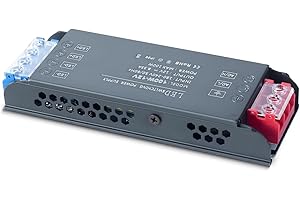 SUCIKORIO 12V 100W LED Driver Ultra Slim LED Transformer 240 Volt AC to 12 Volt DC 8.33A 100 Watt Quiet Low Volt Converter LEDs Power Supply Constant Voltage For LEDs Strip Light, Indoor