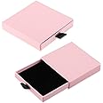 2Pcs Jewelry Gift Box Bracelet Gift Boxes Necklace Earring Bracelet Kraft Organizer Box Square Gift Boxes for Valentine's Day Jewellery Gift (Pink)