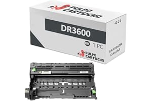 Pulpo Cartucho- Tambor, Drum Genérico DR3600 Negro Compatible con Brother DR-3600 - Para HL-L5210DW, HL-L5210DN, HL-L6410DN, HL-L6210DW, MFC-L5710DW, MFC-L5710DN, MFC-L6710DW, MFC-L6910DN, DCP-L5510DW