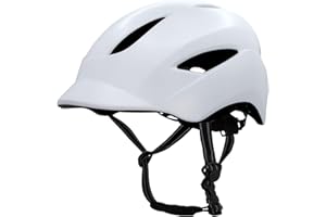 Crazy Safety Casque Vélo avec Lampe USB – Hommes, Femmes & Enfants |Casque Vélo avec Éclairage LED Rechargeable par USB | Bandes Réfléchissantes Sécurité | Casque Vélo Urbain Léger | 54-61 cm