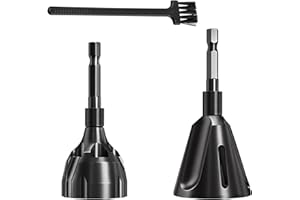 SRTSTR 3er Set Entgraten Externes Fasenwerkzeug Abnehmbar 3-20mm/5-25mm, Entgrater Metall Mit Sechskantgriff, Rohr Entgrater Deburring Tool, Mit Putzbürste, Für Rohren Gewindestangen, Bohrmaschinen