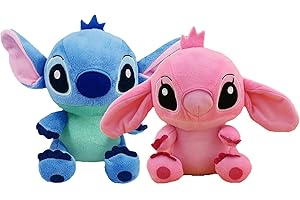 PYTRARTY 2pcs Stitch Juguetes,Stitch Peluche Lindo,Muñecas Stitch,Animados Peluche Stitch,Stitch Muñeco Peluche Juguete,Regalos de Cumpleaños para Muñecas