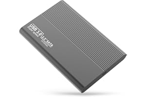 Sincelo Hard Disk Esterno Hard Disk Esterno HDD Storage per PC, Mac, Desktop, Laptop, MacBook, Chromebook (Nero)