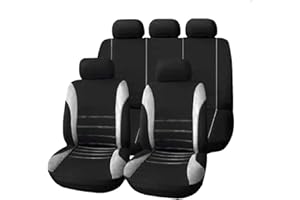 ZTHL Couverture de siège de Voiture d'été élégant et Confortable Couvre Accessoires de Ventilation pour Dacia Dokker Duster Lodgy Logan 2 Sandero Stepway 2 Encyclers Complet (Color Name : Grey)