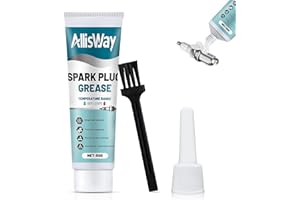 AllisWay Zündkerzenfett, Hochtemperaturfett, Glühkerzenfett, Zündkerzen Fett, Silikonfett Kfz, Geeignet für Kfz-Zündkerzen, Spulengummihülsen, Kabelverbinder und Andere Hochspannungsteile usw, 50G