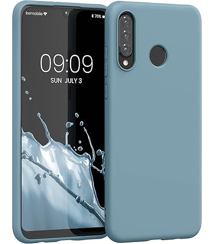 Kwmobile Housse Compatible Avec Huawei P10 Lite Coque - Housse De Téléphone Protection Souple En TPU - Bleu Métal