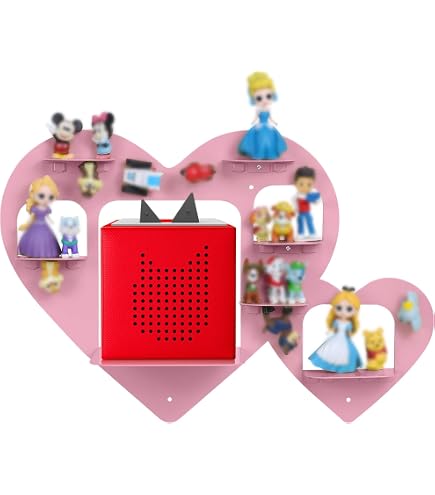 JYiuog Étagère Magnétique Pour Toniebox - Présentoir Métal Pour 30 à 40 Figurines Tonie - Décoration Chambre Enfant Bleu