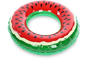TSHAOUN Inflable Anillo De Natación De Sandía De Natación Inflable Piscina Flotante Playa Fiesta De Agua, Flotador Inflable Anillo De Natación para Verano (1 Piezas)