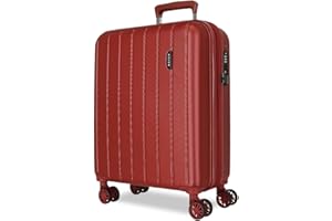 MOVOM Wood, Maleta de Cabina, Equipaje, Interior con Dos Compartimentos, Fabricada en ABS Material Resistente y Ligero, 4 Ruedas giratoriasCierre de combinación Lateral, De Joumma Bags