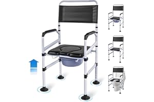 EOSPRIM Sedia comoda wc per anziani，Rialzo wc per anziani, Comoda wc Alzawater per anziani, Wc per disabili，Alzawater per water protesi anca, Rialzo bidet per disabili, alza bidet per anziani universale