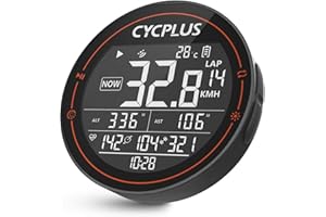 CYCPLUS komputer rowerowy z GPS, komputer na rower, bezprzewodowy, wodoszczelny IPX6, tachometr rowerowy ANT+ bezprzewodowy komputer rowerowy, komputer rowerowy Bluetooth 5.0 i licznik kilometrów, kompatybilny z Strava