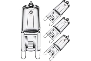 GMY Lampadina Alogena G9 40W Lampada Forno 40W 230V 300 Gradi per Applicazioni in Forno Whirlpool/Smeg/Electrolux/Electrolux/Bosch e Forno Microonde G9 Lampada Alogena da Forno 4 Pezzi