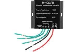 Contrôleur de Générateur D'éolienne Odorkle DC12-24V Contrôleur Automatique D'éolienne étanche 800W