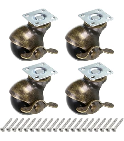 Anneome 4 Piezas Ruedas Giratorias Rueda Giratoria Rueda Con