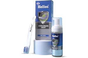 Helios Sports & Sneaker Cleaner Kit 150 ml | Shoe Cleaner Kit | Sports Shoes Sneakers and canvas I Stain Remover Shoe Shampoo