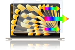 MASIBLOOM Anti Blue Light Screen Protector for 2024 2023 MacBook Air 15.3 inches M3 M2 Chip Model A3114 A2941 5H PET Protector Cover Skin Laptop Accessories