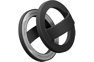 Caseology Nano Pop Magnético Soporte de Anillo de Silicona con Agarre de Bucle para la iPhone 15 Serie, 14 Serie, 13 Serie, 12 Serie - Black Sesame