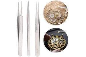 BETUED pinze orologiaio pinzette orologiaio pinzetta orologiaio Pinzette Guarda strumento di riparazione Pinzette Pinzette in acciaio inossidabile Riparazione pinzette per orologi Guarda gli accessori di