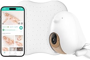 CÜBOAI Cubo Ai Sleep Safety Bundle- Includes 1080p HD Night Vision CuboAi Plus Smart Baby Monitor with 3-Stand Set and Sleep Sensor Pad | Proactive Safety Alerts, 2-way Audio & Micro Motion Detection
