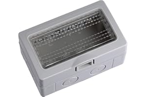 ZOREI Scatola Porta Frutti Da Esterno, Compatibile Con Bticino Matix (1, Custodia 4P IP55 Con Coperchio)