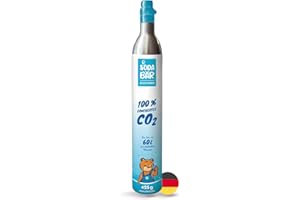 ‎SODA BÄR BESSER TRINKEN SodaBär | CO2-Zylinder für Quooker Cube | 425g (60 l) | Premiumfüllung mit natürlicher Kohlensäure von Linde