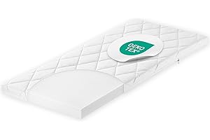 Julius Zöllner Allegro 40x90 cm – Babymatratze für die Wiege - ideal für Neugeborene - Made in Germany - schadstoffgeprüft und für Allergiker geeignet, atmungsaktiv, sehr guter Liegekomfort