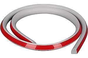 Inscrip Striscia protettiva per doccia, autoadesiva, in silicone, per la separazione di bagnato e asciutto (grigio, 4 m)