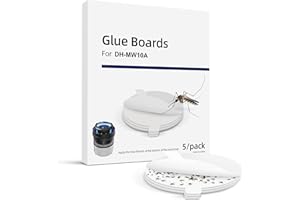 CONOPU Papier Collant pour Piège à Moustiques, Disque de Remplacement pour L'installation d'une Tapette à Mouches, 5pcs avec Un Diamètre de 11.5cm