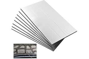 LAKPYN 8 Pièces Isolation Phonique Tapis Lnsonorisant pour Autocollant Isolation Phonique Voiture Tapis Lsolant, Insonorisant Voiture pour Étanche Lgnifuge (250 x 180 x 5 MM)