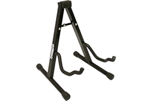 ChromaCast CC-MINIGS Gitarrenständer mit A-Rahmen für Akustik- und E-Gitarren, zusammenklappbar, mit Sicherheitsverschluss