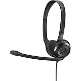 Sennheiser PC 3 Chat - Langlebiges On-Ear Headset PC, Kopfhörer mit Kabel, Rauschunterdrückendes Mikrofon, Einfach zu Verbind