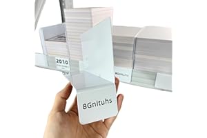 8Gnituhs 20 Pezzi 20 * 10 cm 1 mm PVC Cartella classificazione partizione File classificazione Etichetta Raccoglitore divisore divisori per scaffali Logo inventario scaffale Magazzino Segno