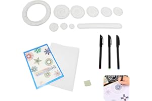 LAREBIDTEX Spiral Designer Set, 26-teiliges Multifunktionales Spirograph Zeichenwerkzeug für Kinder und Erwachsene, Kreatives Malschablonen-Set für farbenfrohe Spiralbilder, Ideales Lernspielzeug und Geschenk