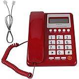 Garsent Wired Telephone, Wired Fixed Telephone with Display, Real-time Caller ID for Office, Home, Hotel.